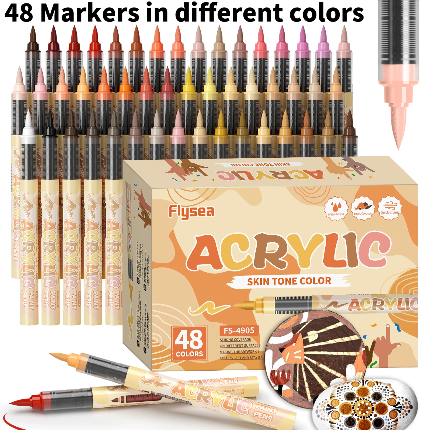 12-72 Skin Tone Art Markers So - Paint Brush review and price