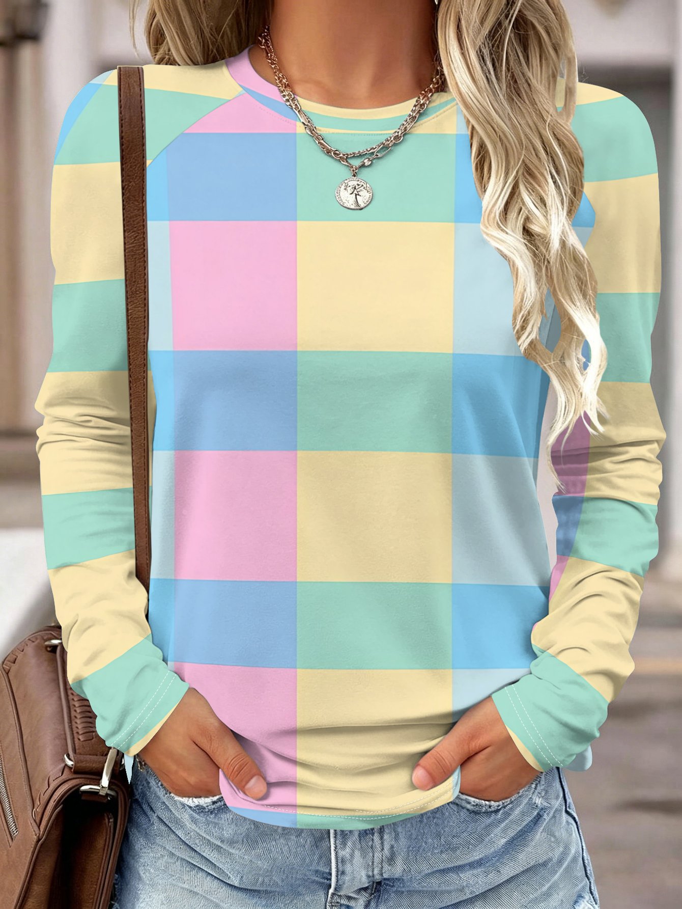 Women Long Sleeve Shirt Yellow - Wallpaper review and price