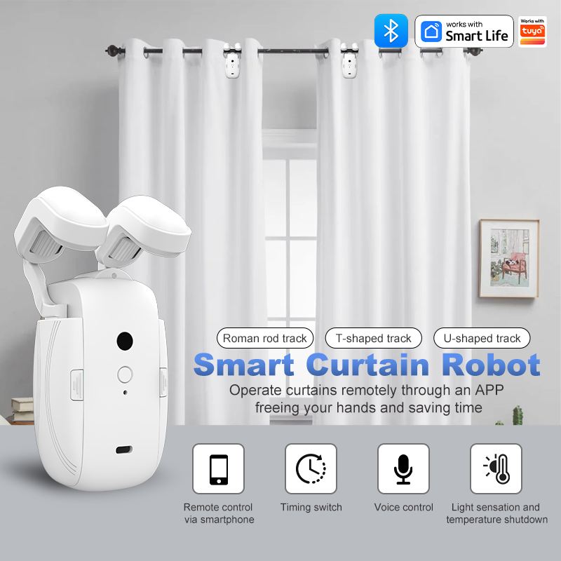 WiFi  Smart Automatic Curtain  - Curtain Rods review and price