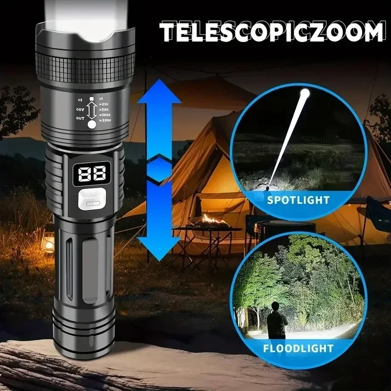 Zoomable Tactical Laser Flashl - Tape Measure review and price