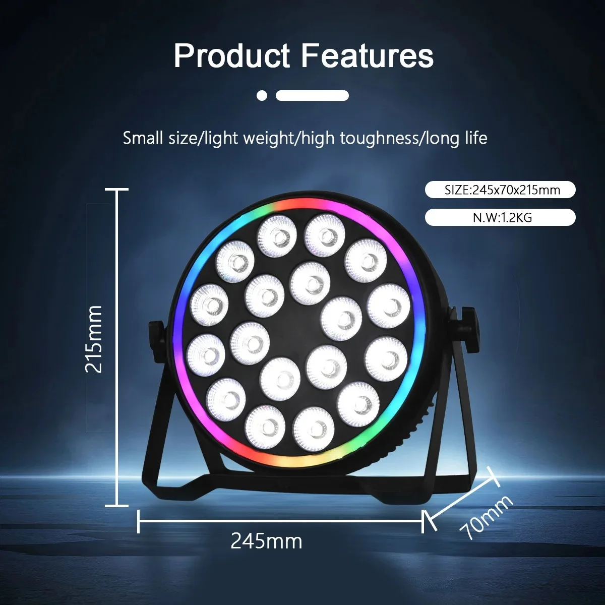 180W RGBW 4In1 LED Par Lights  - Led Strip Lights review and price
